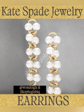 Kate Spade Authentic White Multi Nouveau Pearls Earring’s